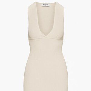 Babaton Sculpt Knit Deep V Dress